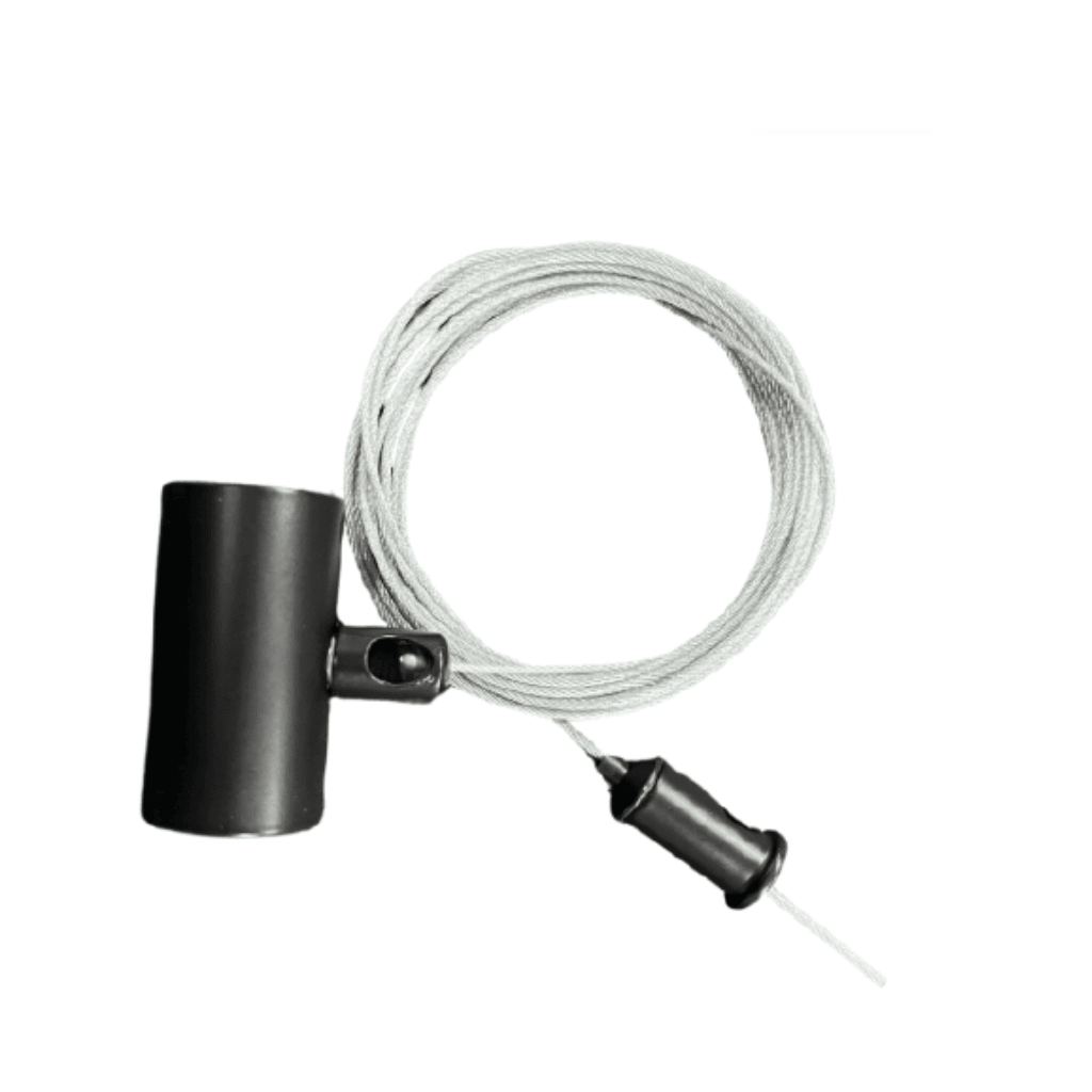 ACCESORIO PARA COLGAR Y UNIR MANGUERA LED CIRCULAR 22MM CABLE DE 3M BLANCO