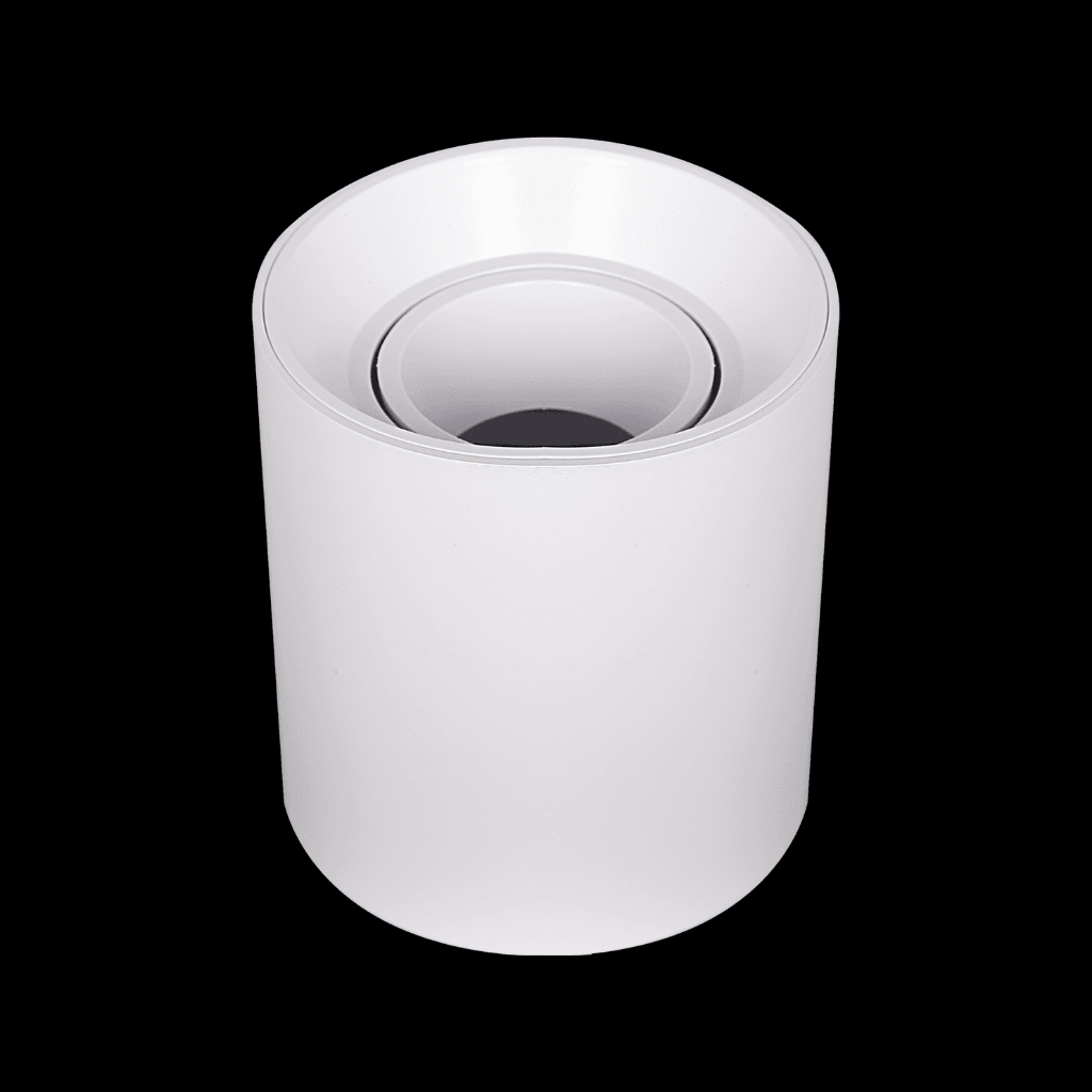 BASE MR16 BLANCA DE SOBREPONER CIRCULAR D96*100MM PLASTICO
