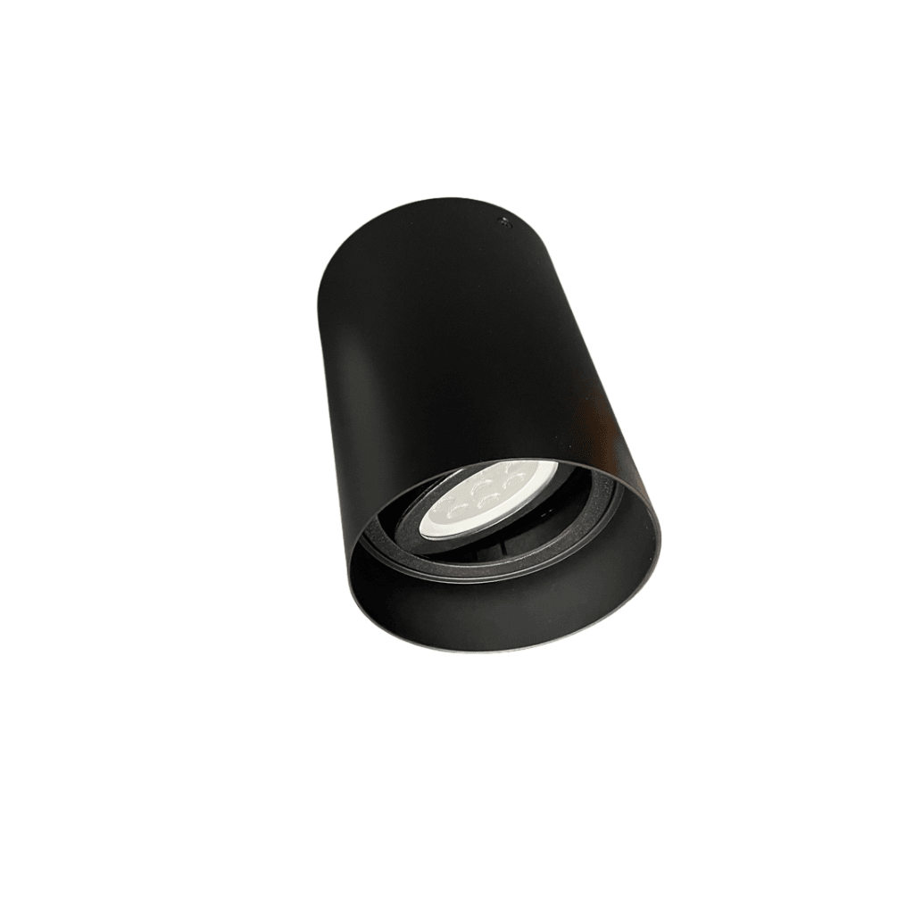 BASE PAR 20 SOBREPONER CIRCULAR NEGRA D110*150MM (GL520016BL)