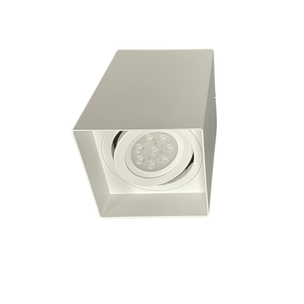 BASE PAR 20 SOBREPONER CUADRADA BLANCA 110*110*150MM (GL520017WH)