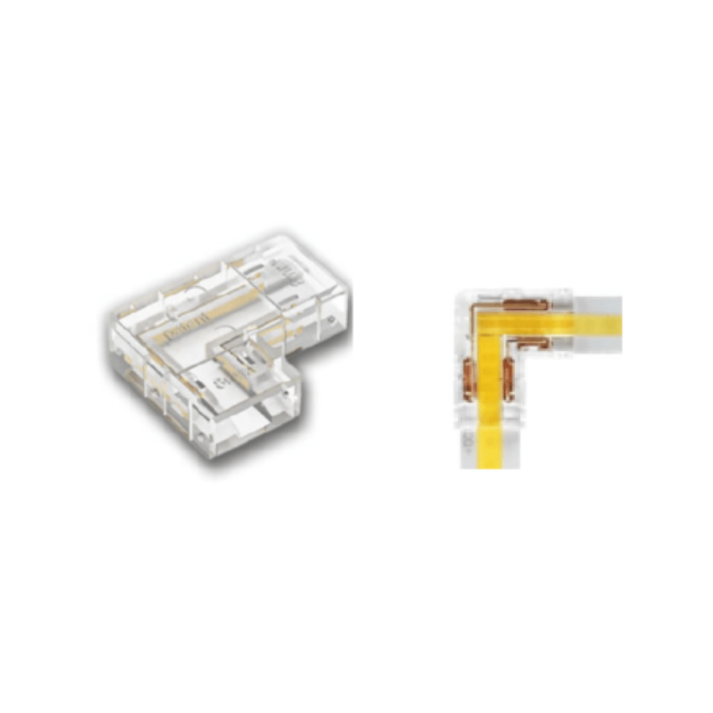 CONECTOR EN L PARA TIRA LED 24V 8MM
