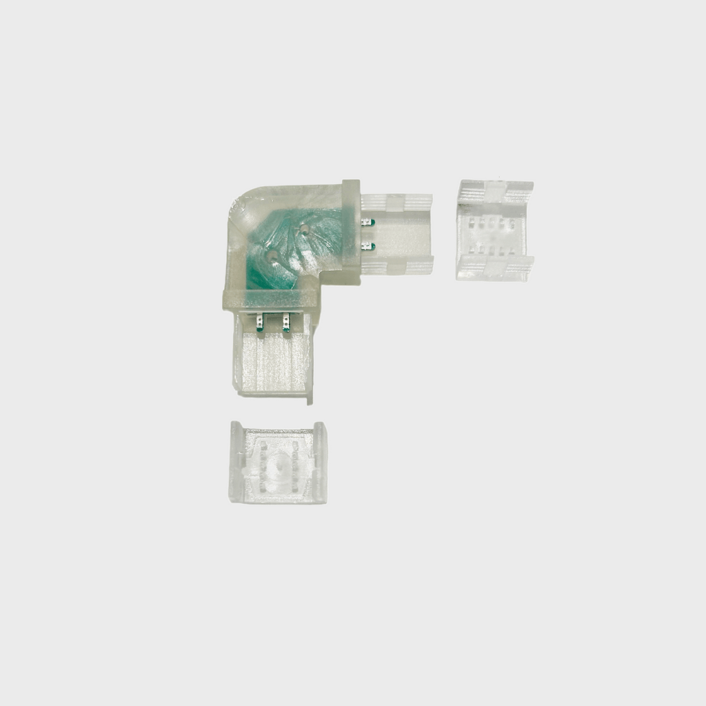 CONECTOR EN L TIRA LED COB 110V 8MM
