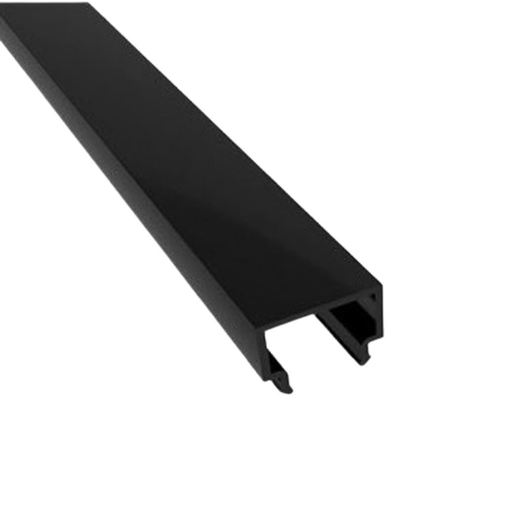 DIFUSOR PARA PERFIL DE ALUMINIO 1M*19*20MM NEGRO