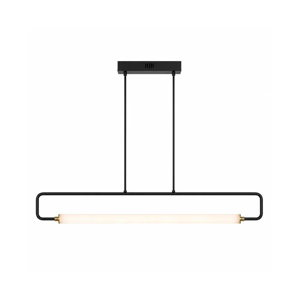 LAMPARA SUSPENDIDA NOVA 1032MM 30W NEGRA DIM
