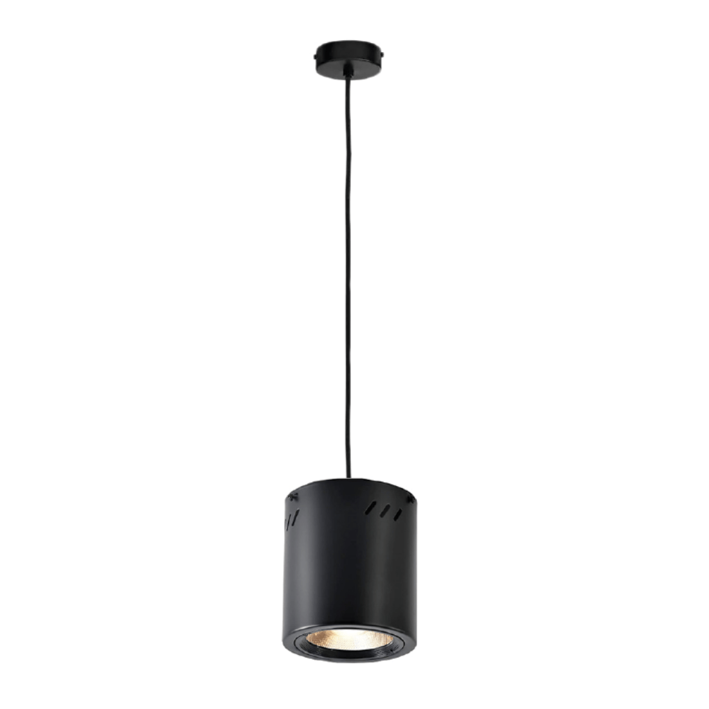 LAMPARA MR16 NEGRO 122X120 COLGANTE