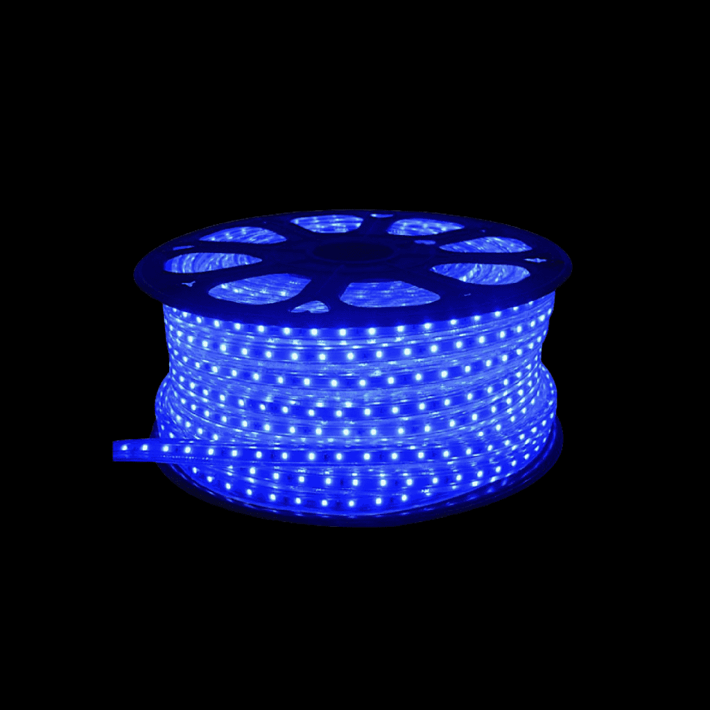 MANGUERA LED 5050 IP67 50M ROLLO 60L/M 110V AZUL