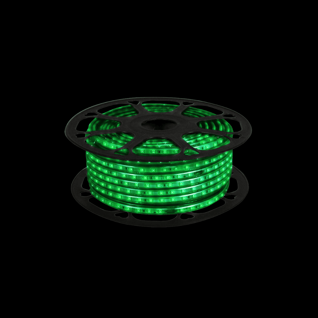 MANGUERA LED 5050 IP67 50M ROLLO 60L/M 110V VERDE