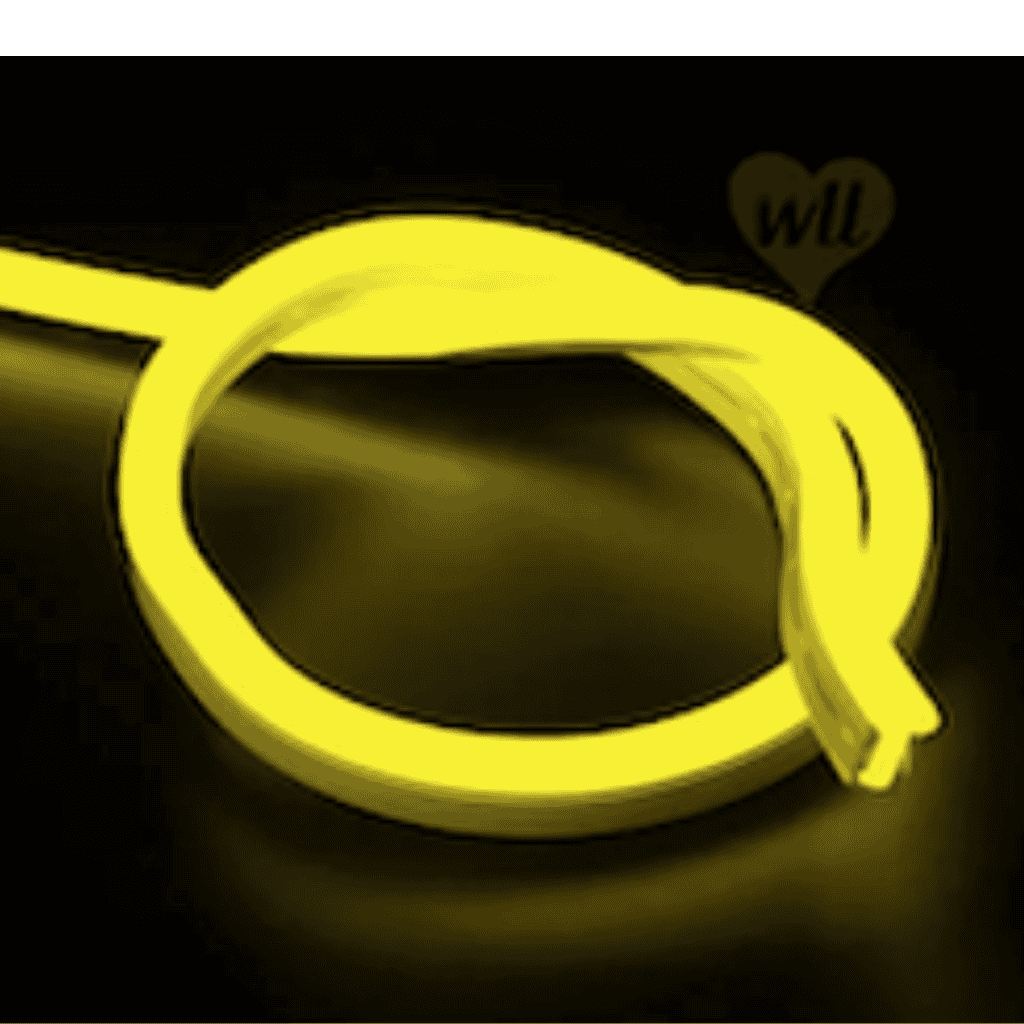 NEON FLEX LETRERO 2835 IP65 1M 12V YELLOW 120L/M 6*12MM