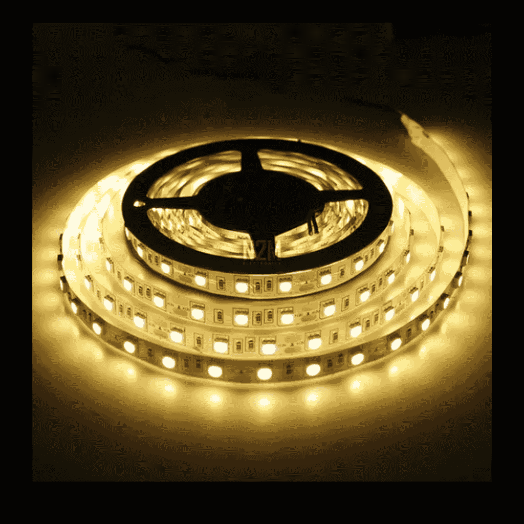 TIRA LED 3528 IP65 5M AMARILLO BOLSA ANTI 12V