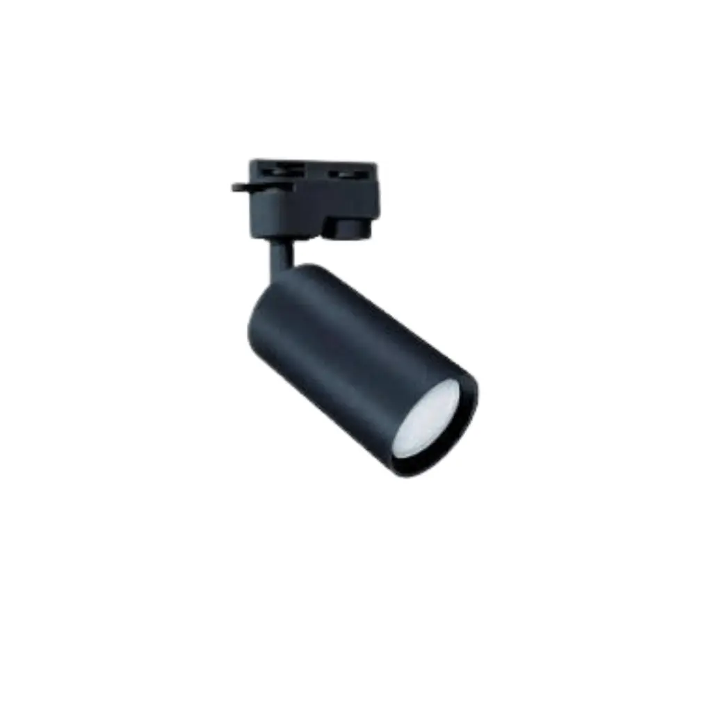 BASE MR16 PARA RIEL 2 PUNTOS NEGRA D60*100MM