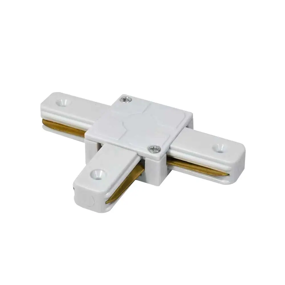 CONECTOR EN T PARA RIEL BLANCO