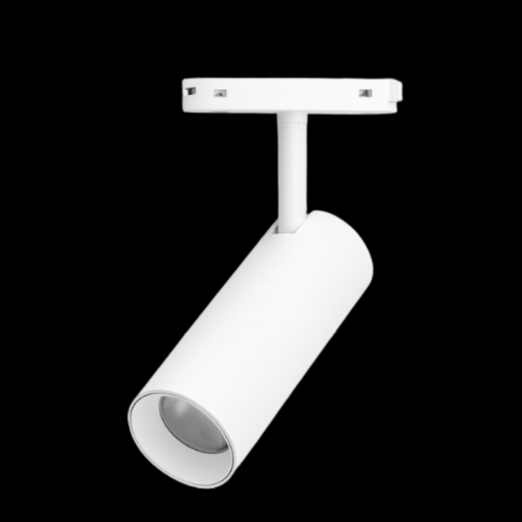 LAMPARA MAGNETICA MINI SPOT CIRCULAR DIRIGIBLE 7W DIMMER AJUSTABLE 3,000-6,000K 24º BLANCO 
