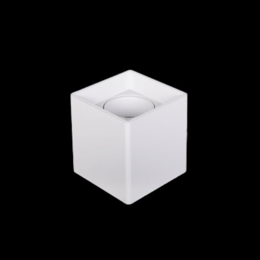 [TSB126B] BASE MR16 BLANCA DE SOBREPONER CUADRADA 96*96*100MM PLATICO