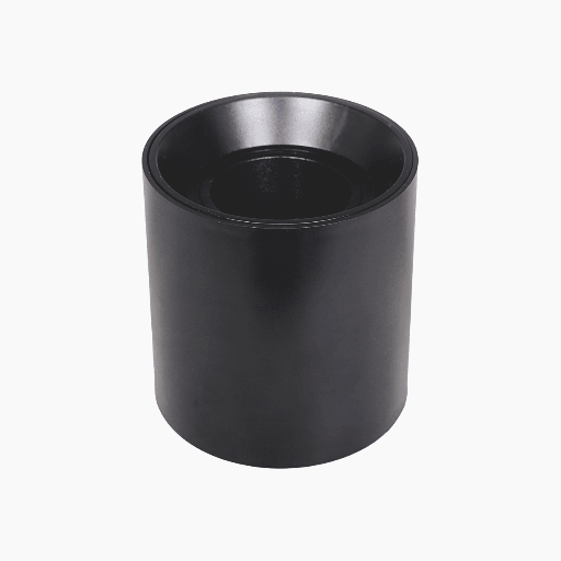 [TSB125N] BASE MR16 NEGRA DE SOBREPONER CIRCULAR D96*100MM PLASTICO
