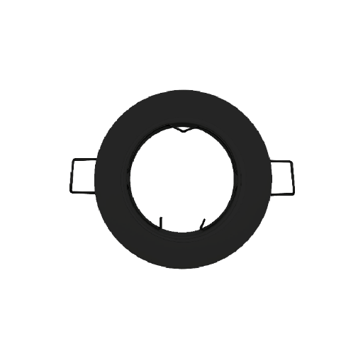 [GL5300618B] BASE NEGRO MR16 FIJA CIRCULAR