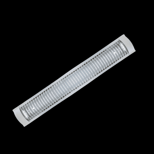 [BAP1200S] BASE PARA TUBO LED 1.2M 1 TUBO REJILLA