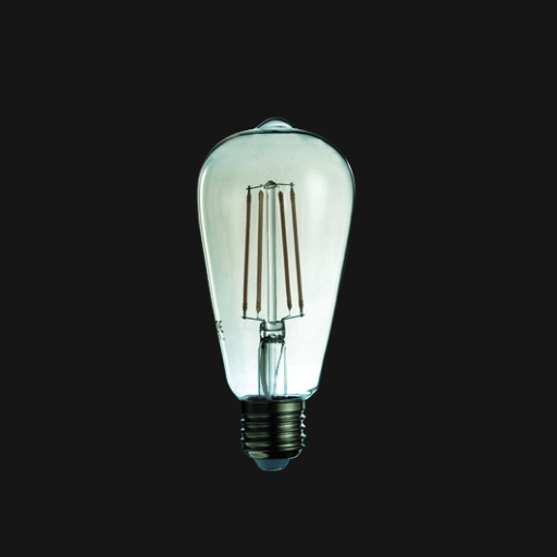 [ST2LFC] BULBO LED FILAMENTO ST64 4.5W 2700K TRANSPARENTE