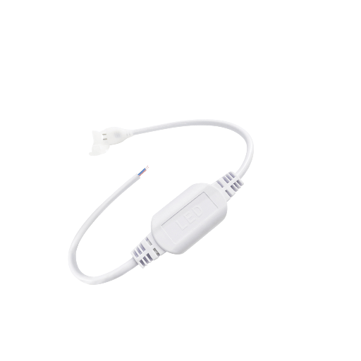[CONCACB8M] CONECTOR CON CABLE SIN ENCHUFE TIRA LED COB 110V 8MM