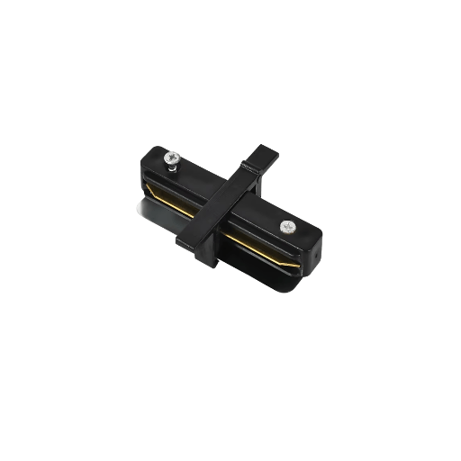 [C2WTEN] CONECTOR RECTO NEGRO RIEL DE EMPOTRAR