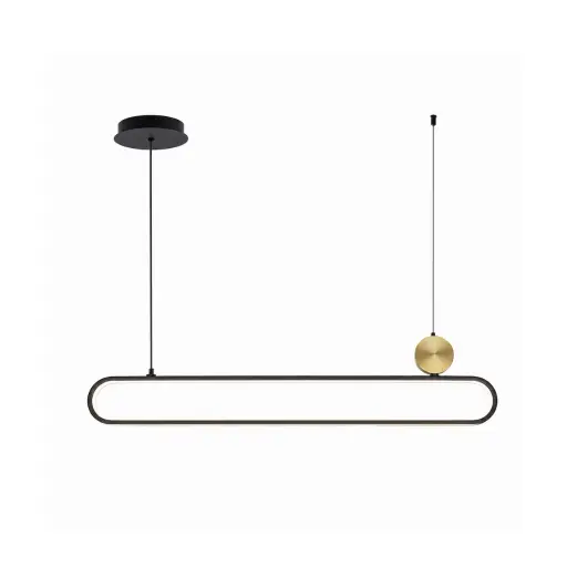 [LDC-SO36WN] LAMPARA SUSPENDIDA JUPITER 1100MM 36W NEGRA CCT+DIM