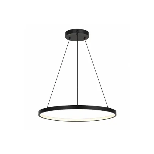 [LDC-SC28WN] LAMPARA SUSPENDIDA LUNA 800MM 28W NEGRA CCT+DIM