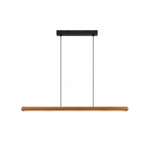 [LDC-SL18WT] LAMPARA SUSPENDIDA TERRA 1200MM 18W MADERA FRESNO BLANCO CCT+DIM