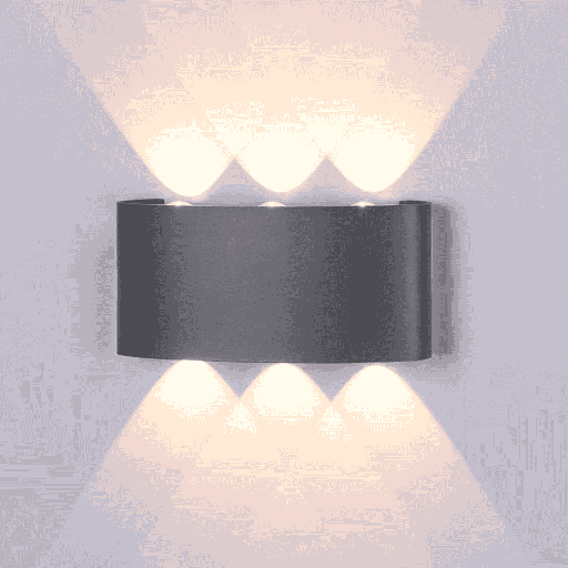 [LBD4130A6WN] LAMPARA LED 6W 2 CARAS NEGRA RECTANGULAR IP65 3000K