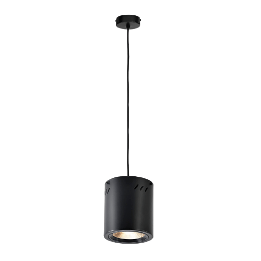[GL560002BL] LAMPARA MR16 NEGRO 122X120 COLGANTE