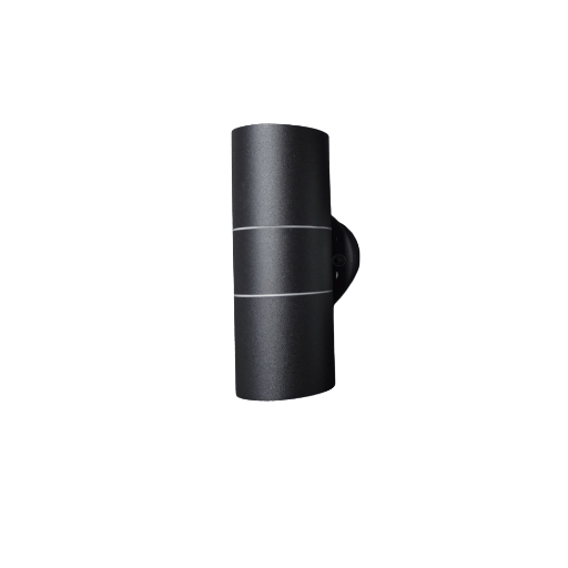 [GL510008B] LAMPARA NEGRO DE PARED DOS SALIDAS MR16