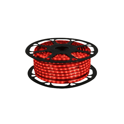 [ML50I67-25MRR] MANGUERA LED 5050 IP67 25M ROLLO 60L/M 110V ROJO
