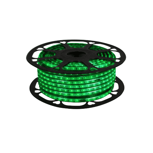 [ML50I67-25mRV] MANGUERA LED 5050 IP67 25M ROLLO 60L/M 110V VERDE